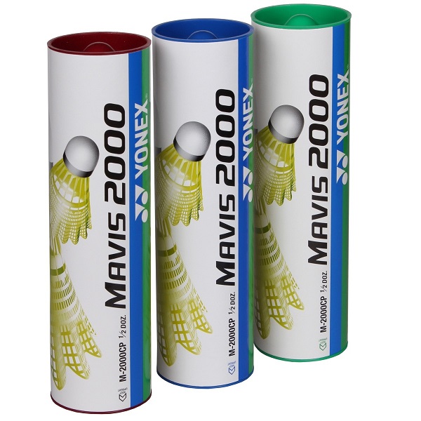 Bedmintonové košíky YONEX MAVIS 2000 - 6ks (žlté)
