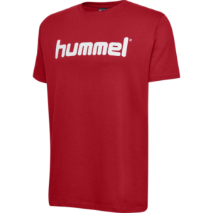 Tričko HUMMEL GO cotton logo t-shirt s/s – červené