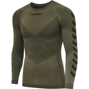 Funkčné termo tričko HUMMEL First seamless jersey L/S - khaki