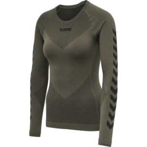 Funkčné termo tričko HUMMEL First seamless jersey L/S woman - šedé
