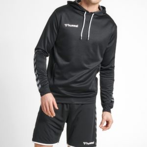 Mikina HUMMEL Hml Authentic poly hoodie - čierna