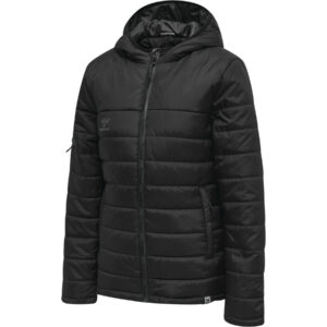 Bunda HUMMEL Hml North quilted hood jacket woman - čierna