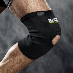 Bandáž kolena SELECT Knee support w/hole - čierna